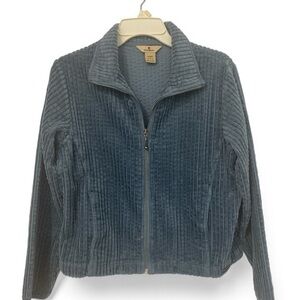 Woolrich Women's Teal Vtg Corduroy Bomber Jacket in size small
